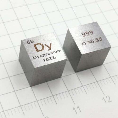 10mm Dysprosium Dy Cubic Periodic Table Cube 99.9% Pure Dysprosium Cubic Metal Gift Rare Metal Dysprosium Element Block Sample