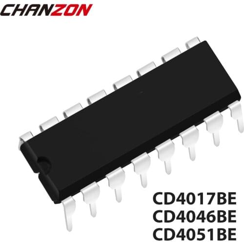 10PCS CD4046BE DIP16 CD4046 DIP 4046BE CD4046BCN HEF4046BP CD4017 CD4017B CD4017BE CD4051BE CD4051 CD4051B IC New and Original
