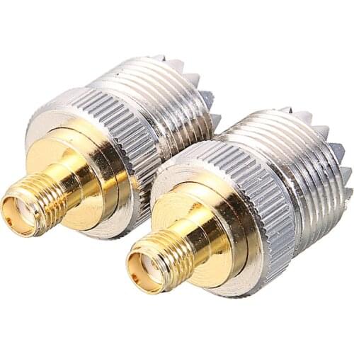 2pcs SMA Female to UHF Female RF Connector Adapter Cable SMA To UHF Antenna Adapter Fit For Baofeng UV-5R PX-777 PX-888