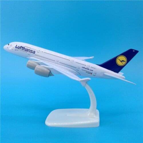 20CM Airbus Airbus A380 Lufthansa Airlines Airplanes Plane Aircraft Alloy Model Toy no Landing Gear Toys F Collections