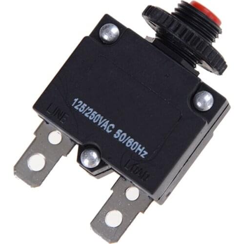 2020 New thermal switch circuit breaker overload protector 15A overload switch 125/250V AC