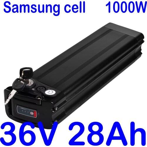 E-Bike Battery 36V 10AH 13Ah 15Ah 18AH 20Ah 25Ah 28AH Bicycle Lithium Battery Samsung Cell For 1000W 500W Bafang TSDZ2 Motor