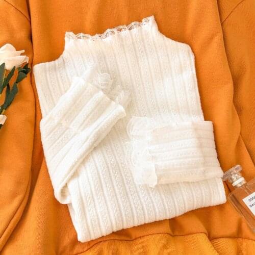 Women Turtleneck Blouses Autumn Winter Korean Slim Blouses Women Basic Tops Casual Soft Knit Blouses Soft Warm Jumper Tops