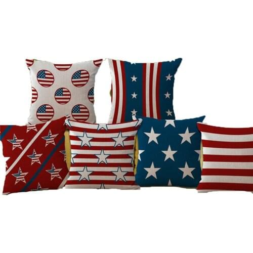 Nordic Style Decorative Throw Pillow Case Cover Geometric Red Seat Cushion Cover Stripe Geometry Capa De Almofadas 45x45cm