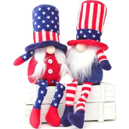 Veterans Day American Gnome President Election Decoration Couple Patriotic Tomte