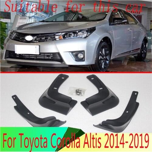 For Toyota Corolla Altis 2014 2015 2016 2017 2018 2019 Mudflaps Splash Guards Mud Flap Front Rear Mudguards Fender