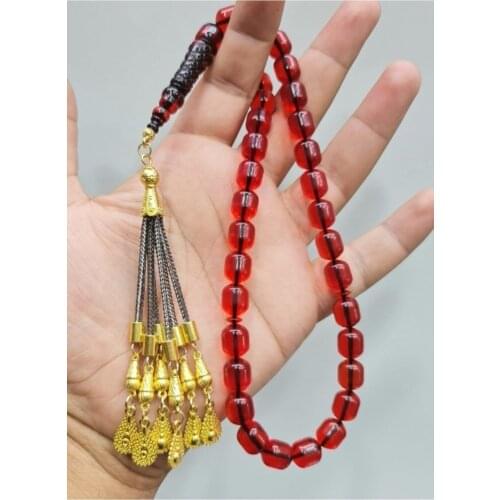 Islamic Tasbih Muslim Rosary Beads 33 Prayer Rosary For Men Bracelet For Men Accessory amber oltu amber stone Handmade Turkey