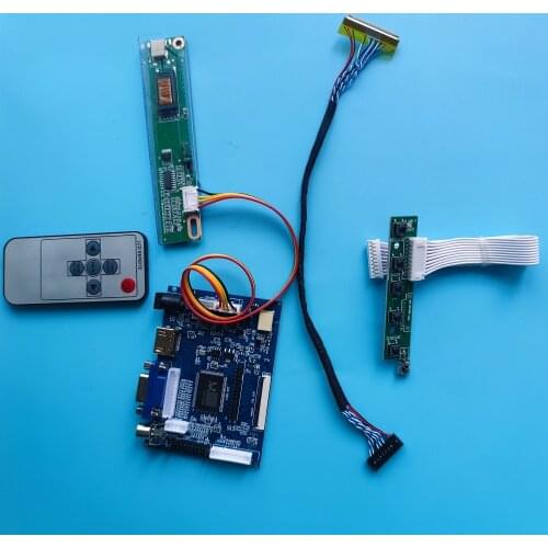 Kit Work for L141X1/L141X1-1 1024x768 20pin AV Controller Board SCREEN HDMI remote VGA 2AV DIY LVDS LCD monitor driver panel