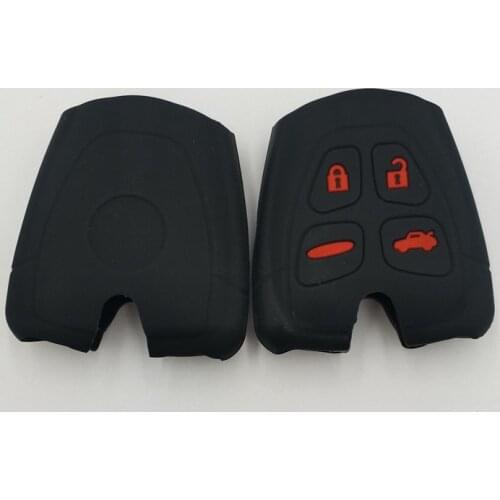 2PC Silicone Key Case Car Styling 4 Button Key Fob Shell Cover for SAAB for Cadillac BLS Keychain Holder Key Bag