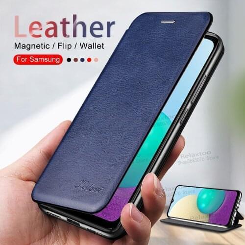 Leather Flip Case For Samsung A02 A02s Cover stand Book phone shell For Samsung A32 4g A72 A52 A32 5g Magnetic Card wallet Coque