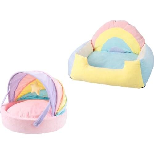 Cat Bed Cute Pet House for Cats Warm Small Dogs Mat Sleep Nest Indoor Kitten Cushion Beds Puppy Pet Supplies
