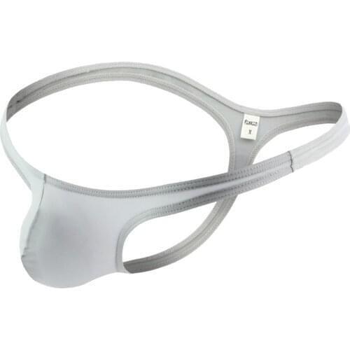 Mens Panties Sexy Lingerie Low-Rise Thongs Open Butt Briefs U Convex Bulge Pouch Thongs Underwear G-String T-Back Underpants