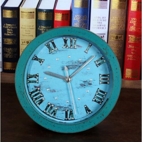 2017 Table Clock Despertador 3D Alarm Clock Saat Reloj Digital-Watch Rivet Bedroom living room desks Bracket clock Masa saati