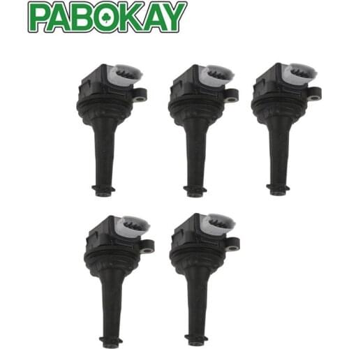 NEW for Volvo C30 S40 Set of 5 Ignition Coil 30713417 8677837 307134170 IC01101 ZSE055 0040102055 0221604010 20498 GN10331-12B1