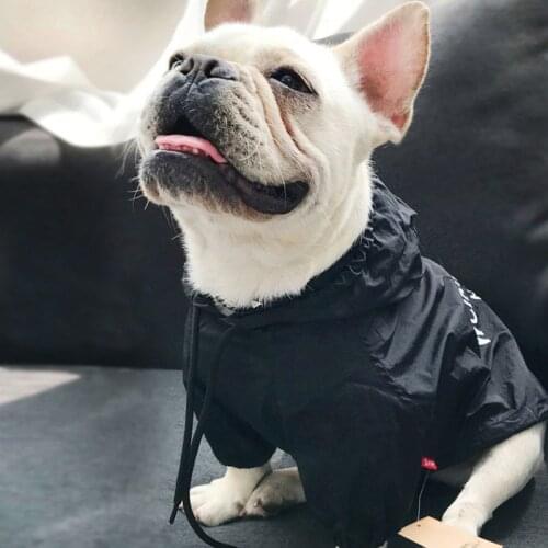 Pet Dog Clothes for Small Dogs Pet Raincoat for French Bulldog Waterproof Hoodies for Chihuahua Puppy Jacket Pug Clothing Light