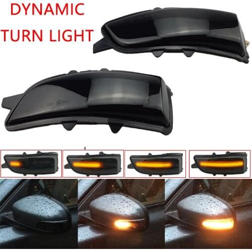 2x Dynamic LED Side Mirror Sequential Indicator Blinker Turn Signal Light For Volvo C30 C70 S40 S60 V40 V50 V70 2008-2010