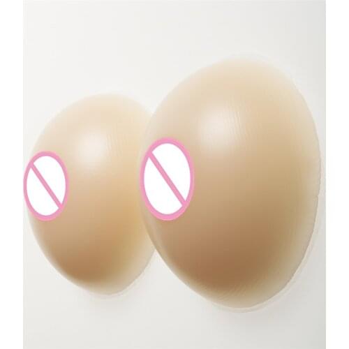Silicone Fake Boobs 800g/Pair Transvestite Silicone Breast Forms Enhancer Drag Queen Crossdress Cosplay Shemale Boobs