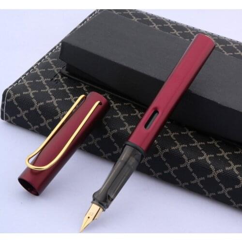 High quality Positive Fountain Pen posture aurora Brushed fashion Golden Stationery Office school supplies signature ink pens
