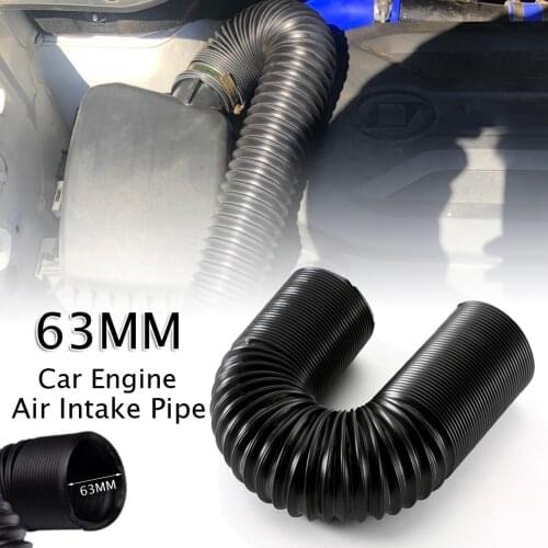 1PC Car Engine Flexible Air hose Air Intake Pipe Inlet Hose Tube Car Air Filter Intake Cold Air Ducting Feed Hose Pipe