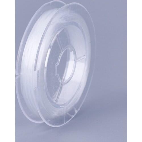 10 Rolls 0.8mm Elastic Fibre Wire Beading Rope String Cord Thread for Jewelry Making DIY Bracelet Necklace10m/roll