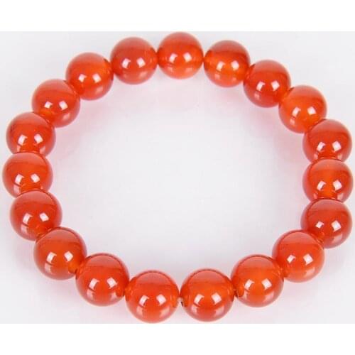 4 6 8 10 12MM Natural Gem Stone Jaspe Bracelets & Bangles Red Beads Meditation Healing Energy Fashion Jewelry B064