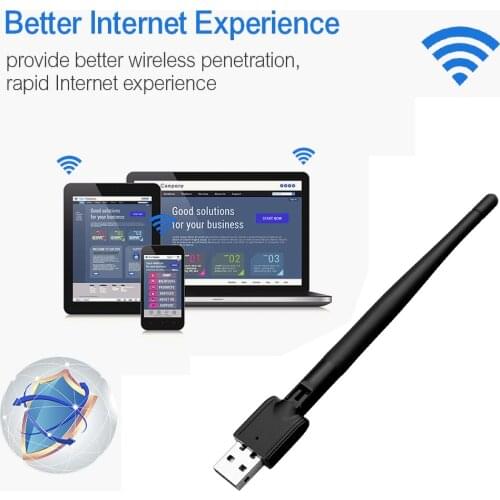 Kebidu 10pieces Wi-fi adapter 150Mbps USB 2.0 Wireless Network Card LAN Antenna High speed internet for Pc Digital Receiver