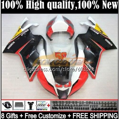 Bodys Kit For Aprilia Mille RSV 1000 R RR RSV1000RR 53CL.29 RSV1000R 1000R 2004 2005 2006 RSV1000 04 05 06 Fairing Red white