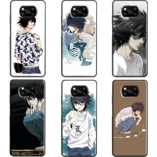 L Lawliet Death Note Anime For POCO X3 F1 F2 F3 M3 Pro Phone Case For Xiaomi Mi 11 Ultra 9T 10T Pro Mi Note 10 Lite