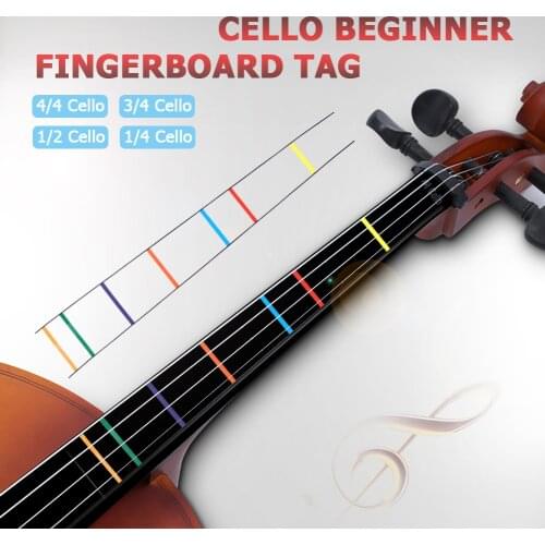 Cello Position Marker Decal Fingerboard Fret Guide Label Finger Chart Beginner White Cello Sticker Accessories