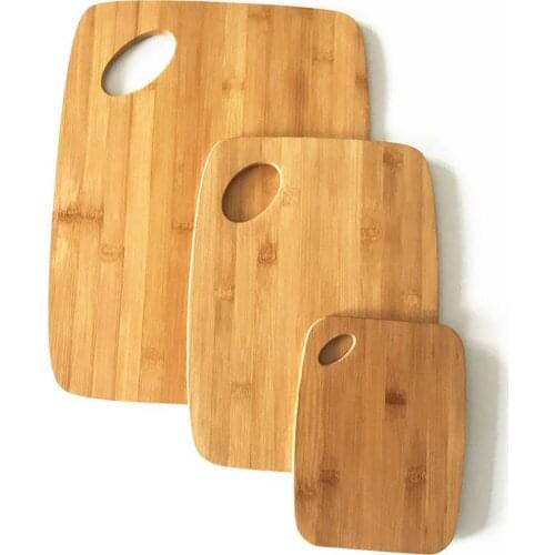 Natural Kitchen Bamboo Cutting Boards in Set of 3Piece