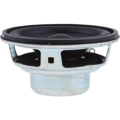 Professional 45mm 4Ohm 5W Full Range Audio Speaker Hi-Fi Stereo Sound Rubber Edge Black