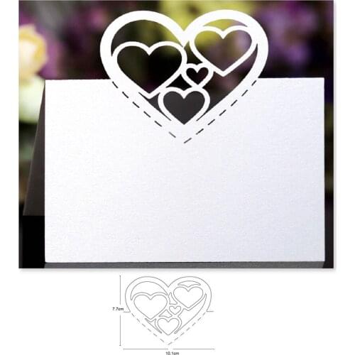 Heart shape frame Metal Cutting Die Mold Stencil for DIY Embossing Paper Photo Album Cards Making Scrapbooking Dies Cut Mould