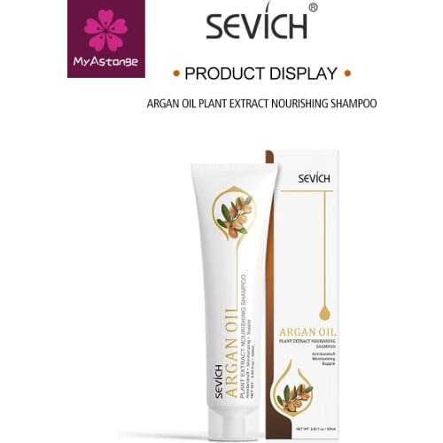 Sevich 100ml Argan Oil Hair Shampoo Hair Care Treatment For Moisturizing Hair Original Plant Extract Nourishing Shampoo