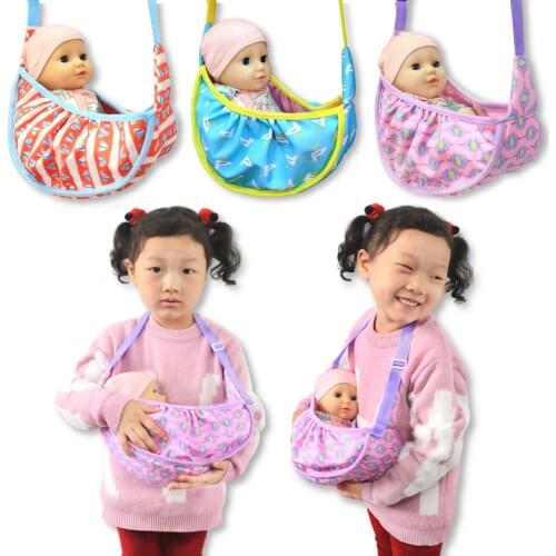 18 Inch Girls Doll Sleeping Bag American Newborn Basket Baby Toy Accessories Gifts For Children Fit 40-43 Cm Boy Dolls c933