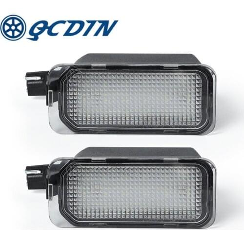 QCDIN Led License Number Plate Lamp For Ford Fiesta JA8 Focus DA3 5D DYB S-MAX C-MAX Grand C-max Mondeo BA7 Kuga Galaxy WA6