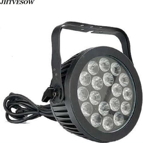 Waterproof Par Light DMX512 Par Lighting Disco LED Par Can 64 18X18W RGBWA UV Par LED 6in1 Stage Par IP65 Wash Decoration Slim