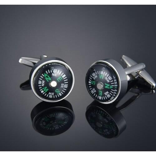 High quality compass Cufflinks French globe compass long sleeve shirt sleeve nail shirt accessories Cufflinks