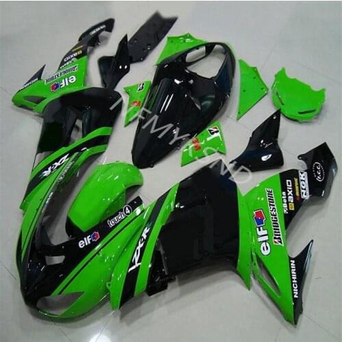 Green black Fairing for KAWASAKI NINJA ZX10R 06-07 ZX 10R 06 07 ZX-10R 10 R 2006 2007 Fairing Kits