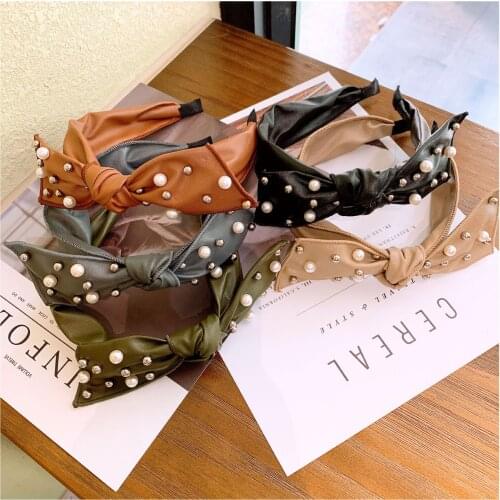 Fashion Korean style bow knot hairband Women Girls Fashion Sexy Simple Knitting wool Hair Hoop headwear Hair Accessories