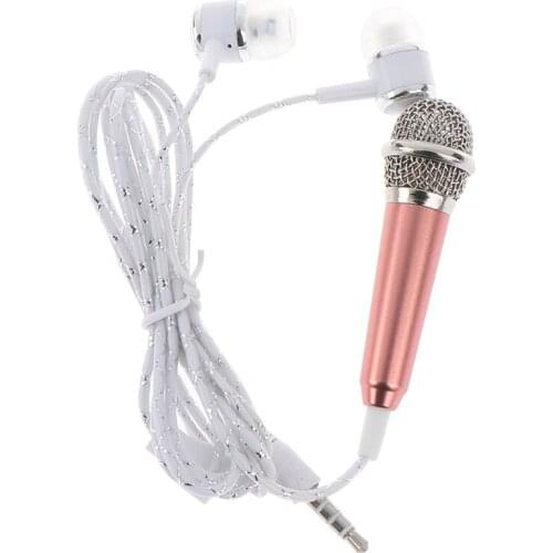 Portable 1Pc 3.5mm With Earphone Stereo Mic Audio Microphone For Mobile Phone Accessories Size 6cm*1.8cm