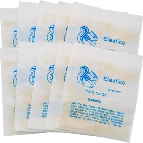 1000pcs/10 packsDental Orthodontic Rubber Bands Elastics Teeth Gap Medical Grade Resin Elastics Dental Ligation Coil
