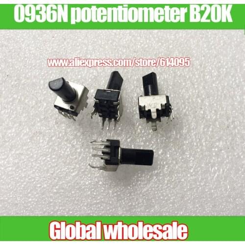 15pcs CF 0936N 09-type Vertical single potentiometer B20K / handle length 13MMF