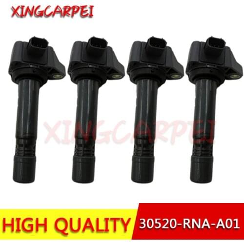 4pcs Ignition Coil 30520-RNA-A01 099700-101 For Honda Civic 2006 2007 2008 2009 2010 2011 1.8L 30520 RNA A01 30520 RNA A01