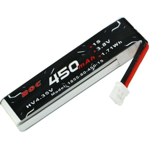 450mah Lipo Battery HV 4.35v 80C 1S 2S 3S 4S 3.8V 7.6V 11.4V 15.2V PH2.0 XT30 Plug Connector for FPV Racing Drone Spare Parts