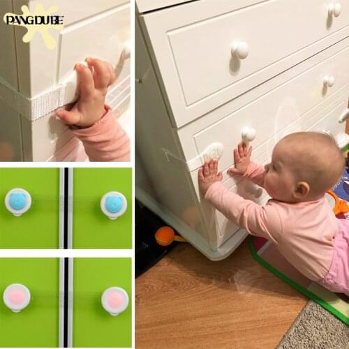 10Pcs Drawer Lock Baby Safety Lock From Children Safety Lock for Cabinet Locking Kids Safety Baby Security Children Protection