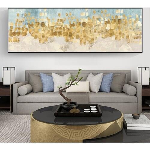 Dancing Stars Abstract Gold Canvas Paintings On The Wall Art Posters And Prints Modern Graffiti Art Pictures For Bed Room Cuadro