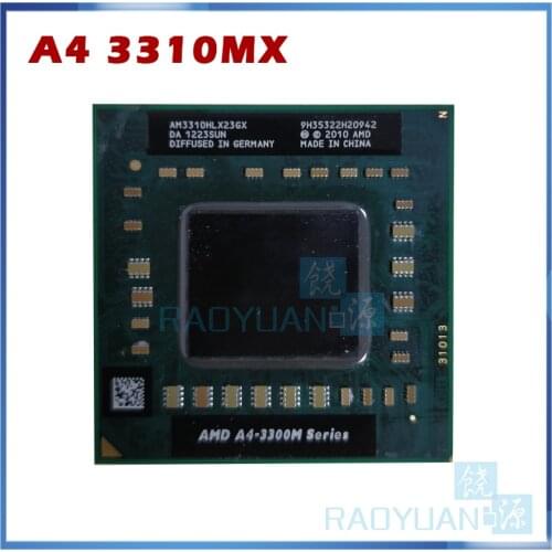 AMD A4-Series A4-3300M A4 3310MX 2.1 GHz DUAL-Core DUAL-Thread CPU Processor AM3310HLX23GX Socket FS1
