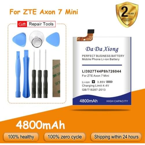 Free shipping 4400mAh Li3927T44P8h726044 Battery for ZTE Axon 7 Mini 5.2inch Replacement batteria + free tools