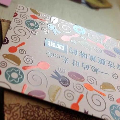 Fashion UV printing logo tags 300gsm coated paper custom tag garment accessory hang tag