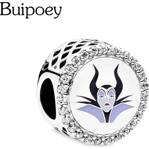 Buipoey Fashion Women Silver Color Shiny Beaded Charm Fit Original Brands Bracelet Necklace Diy Family Girl Jewelry